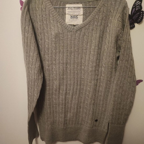 Funky Buddha women's sweater, grey, size M