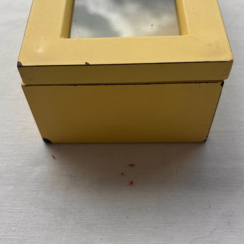 Storage box with glass used, yellow, Notos Galleries home