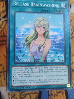 Release Brainwashing Quick Play Spell card like new