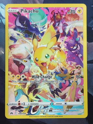 Pikachu Secret Rare Crown Zenith Pokemon card
