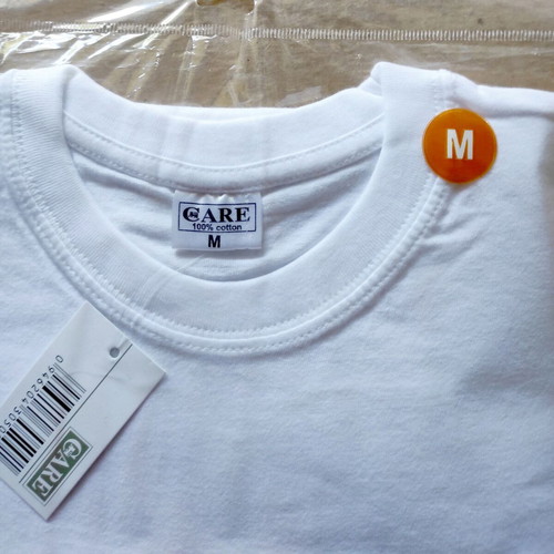 T-shirt CARE white medium new