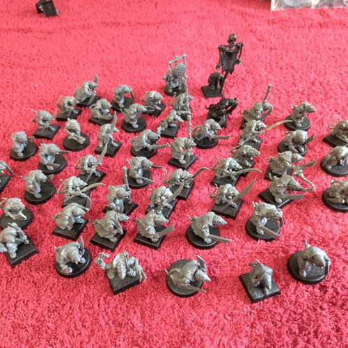 Games Workshop Skaven Clanrats miniatures used, large pack