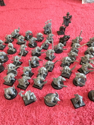 Games Workshop Skaven Clanrats miniatures used, large pack