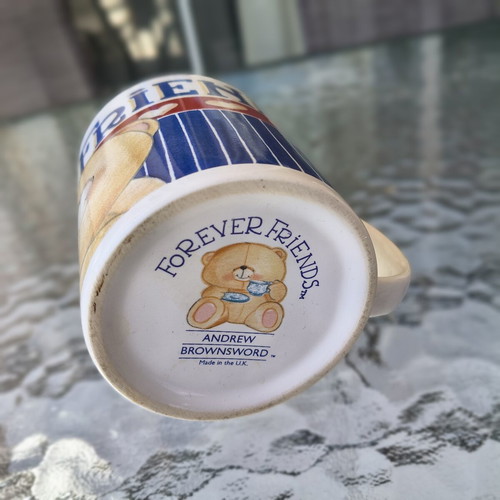 Forever Friends collectible mug used by Andrew Brownsword