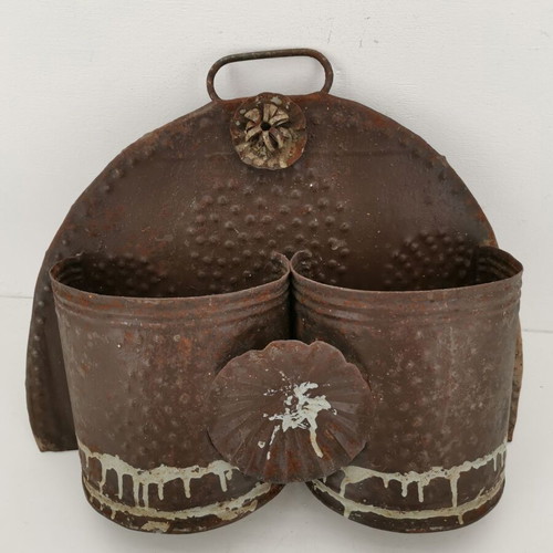 Tin Cutlery Holder used, 1930s vintage