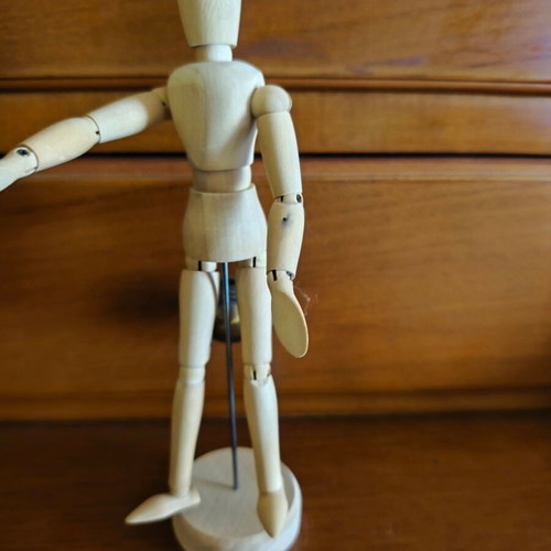 Wooden humanoid model like new