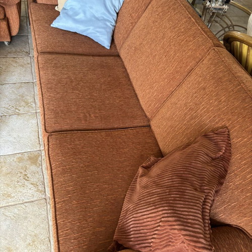 Three-piece living room set with sofa and two armchairs
