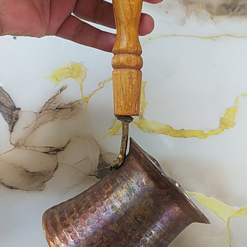 Copper briki used, traditional