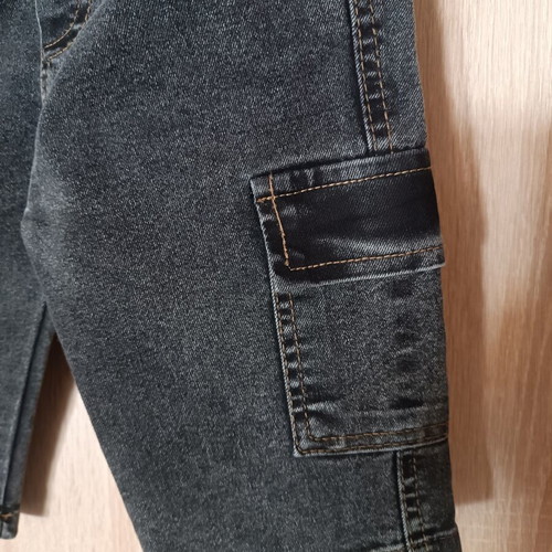 T-shirt and denim cargo shorts set new for 5-year-old boy