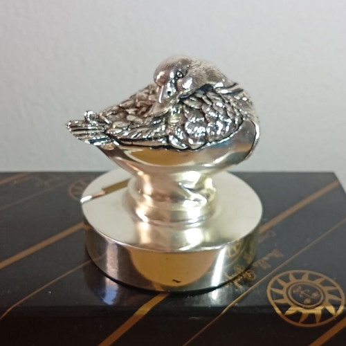 Vintage Marcello Giorgio silver 925 duck card holder