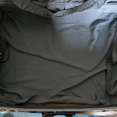 Samsonite Silhouette 200 suitcase used, gray, 70s with laptop bag