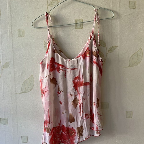 A-Style Pink Women's Top with Ruffles Size M New