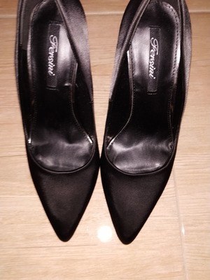 Γόβες σατέν A-Cold-Wall 39 σαν καινούργιο, μαύρες