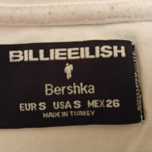 Bershka unisex small t-shirt with embossed rhinestones
