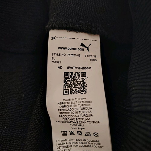 Borussia Dortmund All Black Hoodie used, original