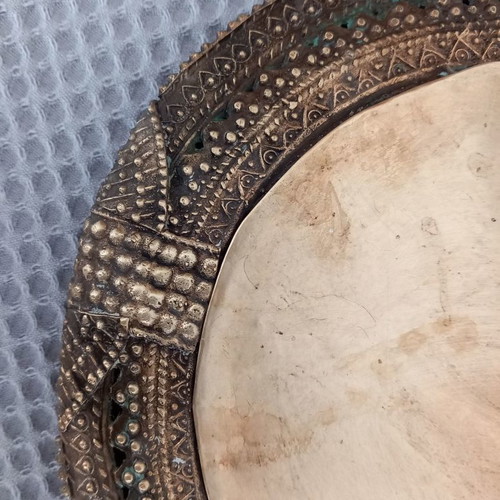 Handmade ashtray from India unused, 1980s, 22 cm diameter