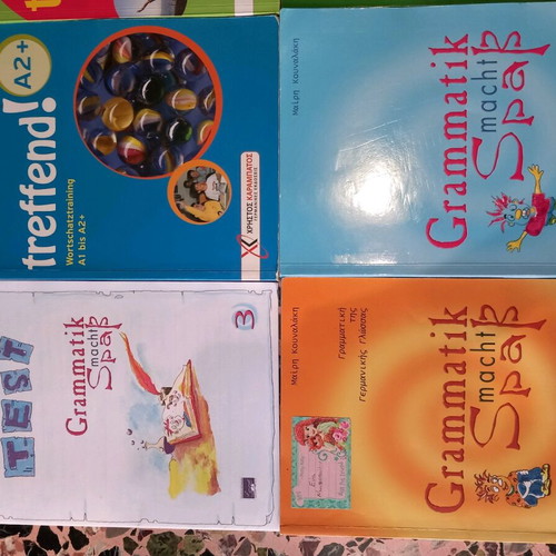German language books used with notes