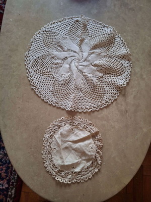 Handmade kopaneli embroideries like new, two round pieces