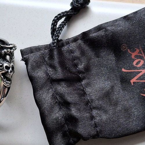 Gothic ring 2cm Et Nox hard and heavy like new, men's