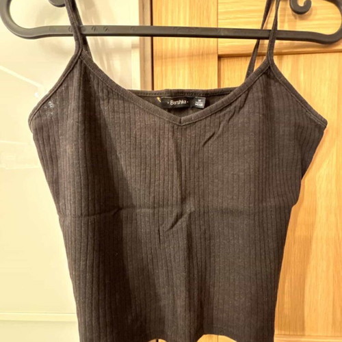 Bershka Crop Top M 38 10 Brown Like New