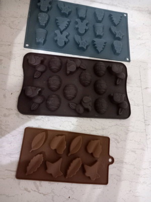 Καλούπια σιλικόνης σετ 3 καινούργια