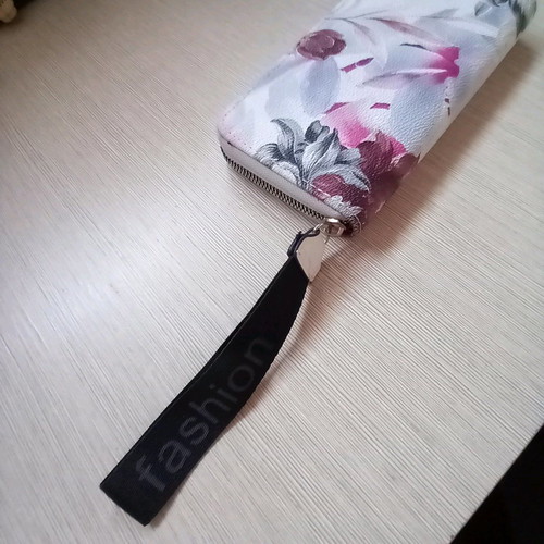 Women's wallet used with floral design