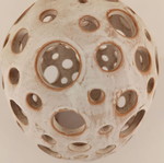 Ceramic garden wall light used