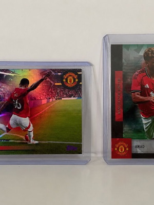 Topps Manchester United Amad Diallo Collectors Corner κάρτα /75 και Cracked Ice κάρτα /99