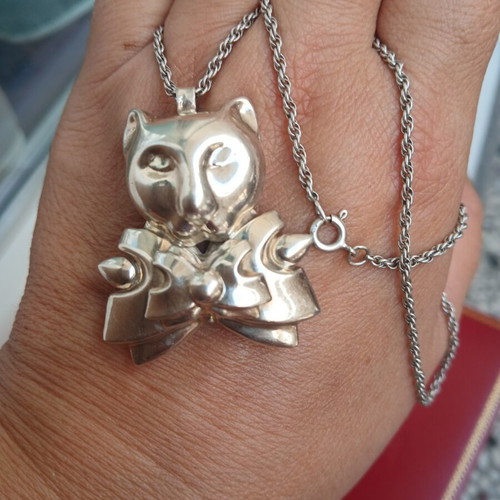 Follei Folli silver 925 necklace with 4 cm pendant and 42 cm chain