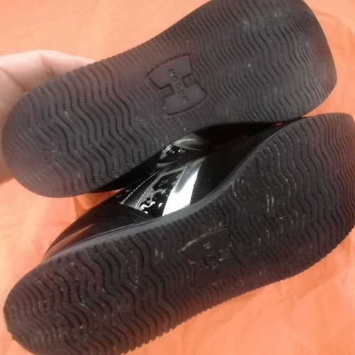 Hogan H222 Sport Shoes Like New Black Suede Velvet with Sequins Size 37