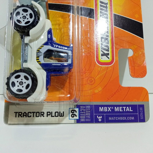 Mattel Matchbox MBX Metal Tractor Plow 2007 brand new