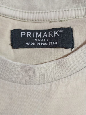 Primark ανδρική αμάνικη μπλούζα σε μπεζ, μέγεθος S