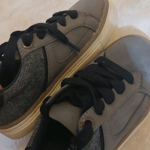 Boys' sneakers shoes size 27 new gray M&S Marcs and Spencer