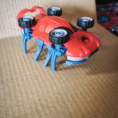Spider-Man transforming toy car like new