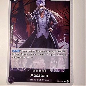 Absalom One Piece Card Game OP06-081 Rare