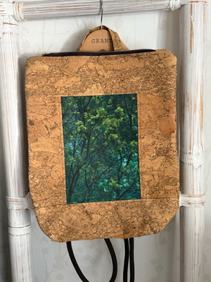 Backpack cork like new, beige backpack