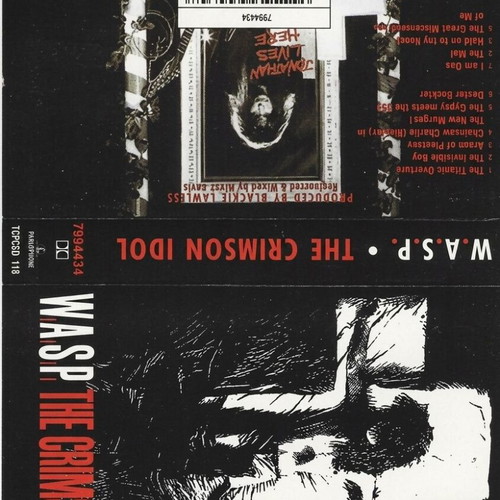 W.A.S.P. The Crimson Idol cassette, metal