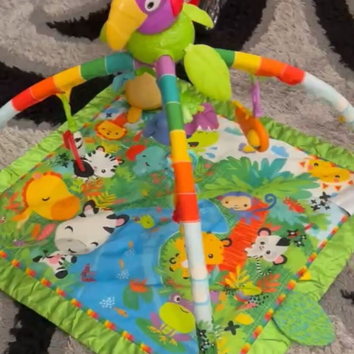 Fisher Price Activity Gym Play Mat with Piano Sounds and Lights like new