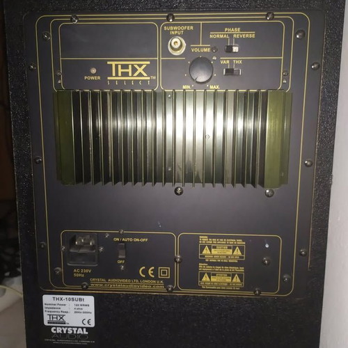 Crystal Audio Plasma Tower 4 floor speakers with THX-10SUBt subwoofer used