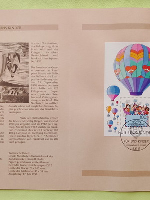 Germany 1997 first day cover stamp from Bonn