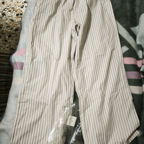 Nike sportswear Chill poplin set pants and shirt new size L white beige