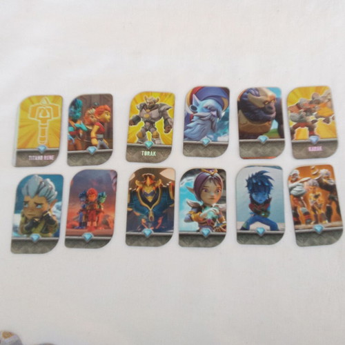 Metal tags pack with Lego Ninja, Gormiti, Brawl Stars, Battle Royale, Angry Birds
