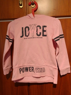 Girls' hoodie sweatshirt 6-9 years like new pink