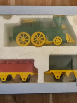 Vintage 1970 wind-up train like new in original Vasileiadis packaging
