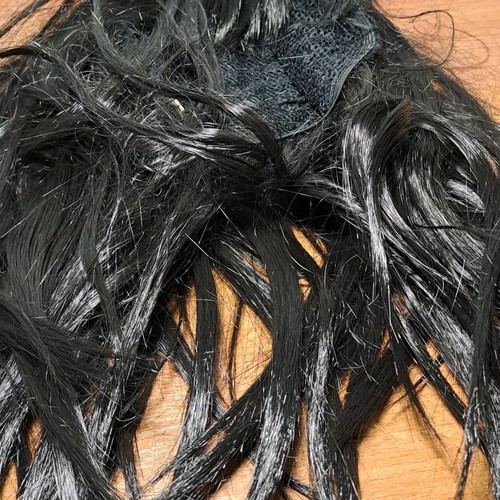 Hair wig used, black