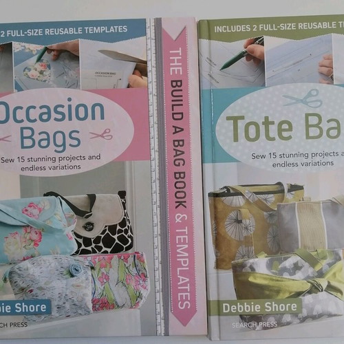 Sewing books for bags by Debbie Shore used, pack of 2