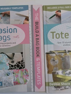 Sewing books for bags by Debbie Shore used, pack of 2