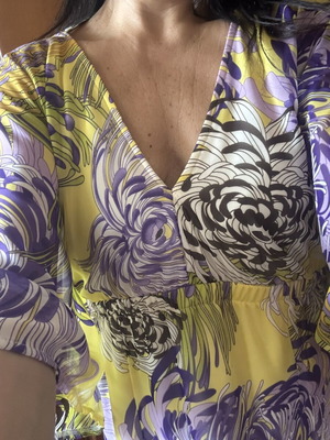 Vertige dress size 3 like new, airy summer floral pattern