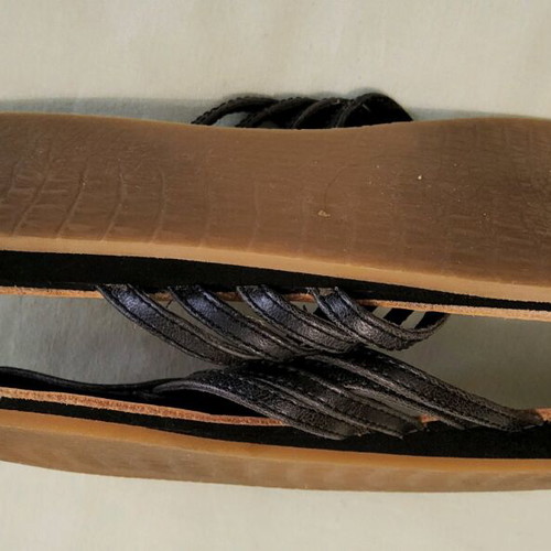 Lacoste women's sandals new, size 37, black leather