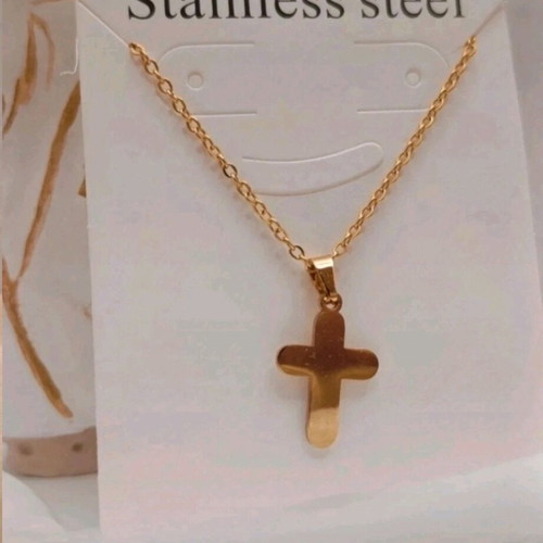 Stainless steel gold cross new, made of stainless steel
